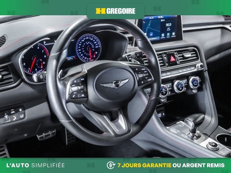 Genesis G70 821468 | 3.3T Sport AWD AUTO AC CUIR TOIT NAV MAGS CAM RECU 2021 Gris Laval - photo #13