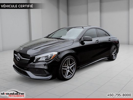 2019 Mercedes-Benz CLA CLA 250 COUPÉ 4MATIC-CUIR-TOIT PANORAMIQUE-BANC CHAUFFANTS Black