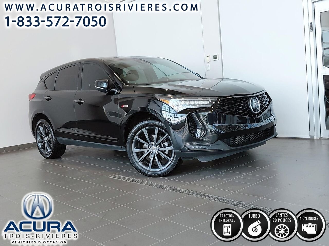 Acura RDX A-Spec sh-awd, toit pano, lumières DEL 2025 Noir Trois-Rivières - photo #0