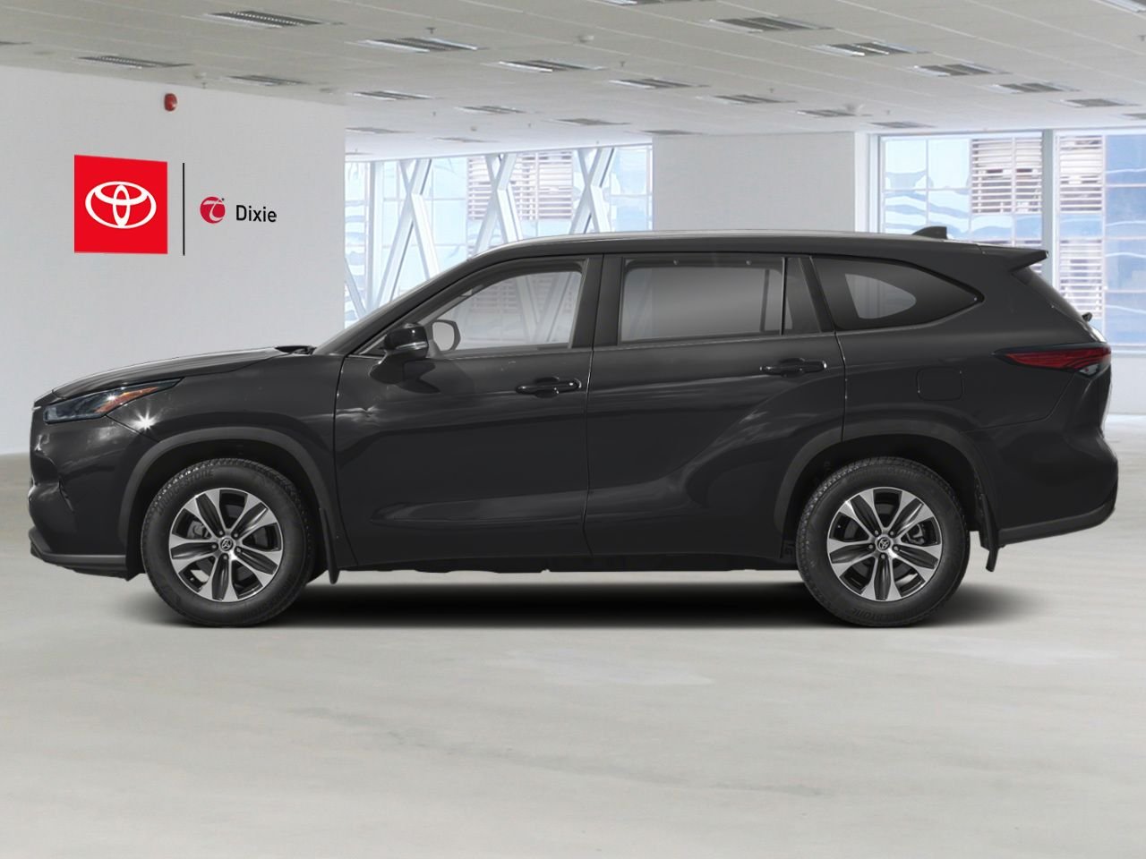 2024 Toyota Highlander XLE AWD / CLEAN CARFAX / HEATED SEATS / MOONROOF / ALLOY WHEELS / CARPLAY AND ANDROID AUTO Black Mississauga - photo #1