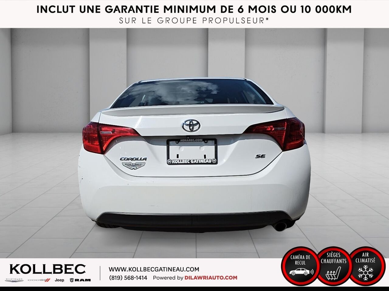 TOYOTA COROLLA SE 2018 Blanc Ottawa & Gatineau - photo #16