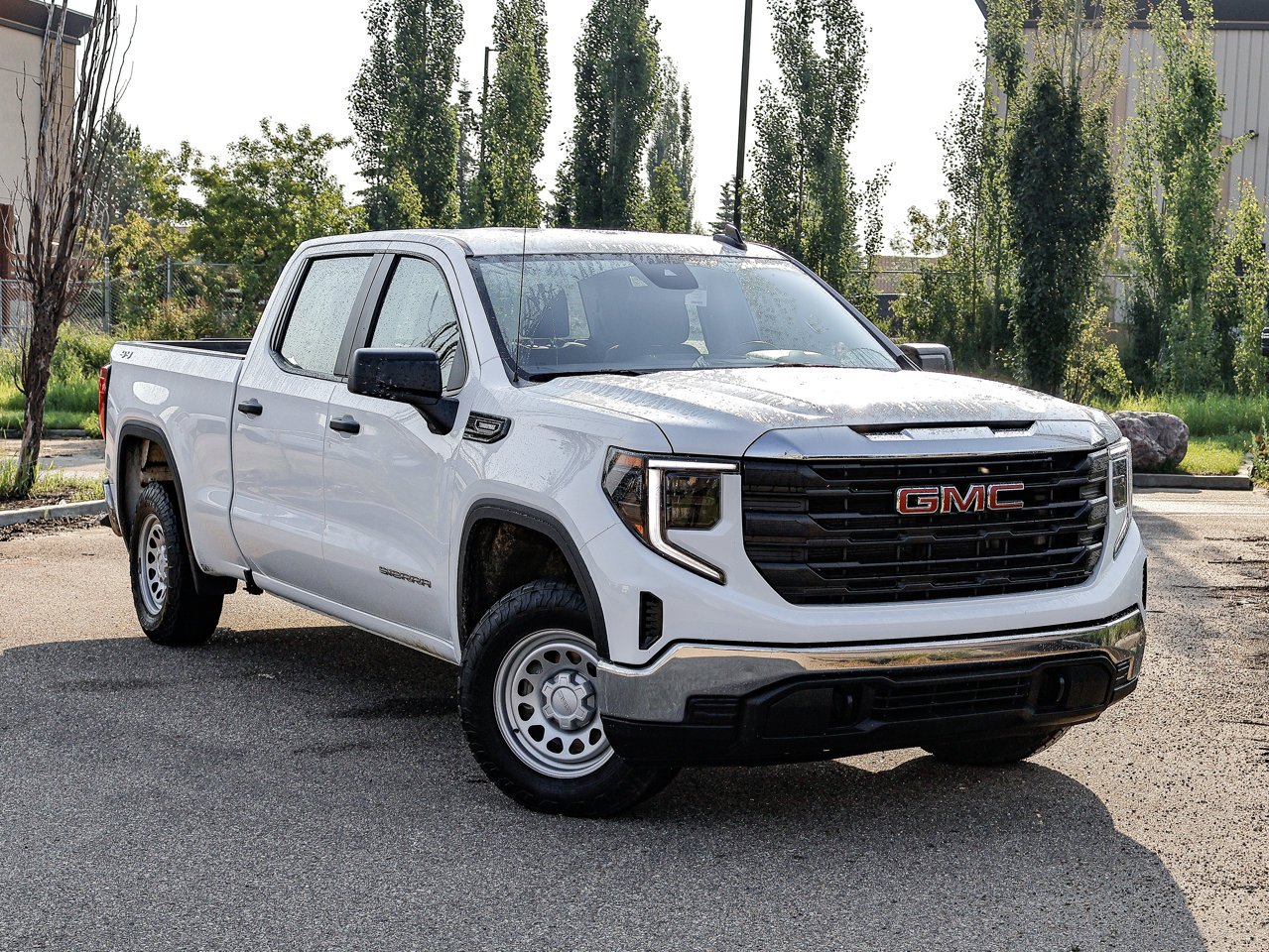 2024 GMC Sierra 1500 4WD Crew Cab 147 Pro White Sherwood Park - photo #1