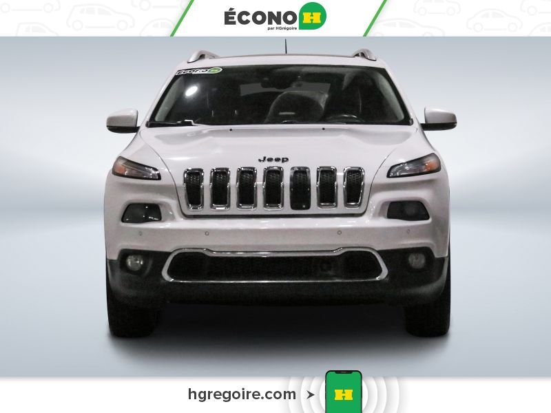 Jeep Cherokee 821127A | LIMITED 4WD CUIR TOIT PANO BLUETOOTH CAMÉRA MAGS 2015 Blanc Laval - photo #1