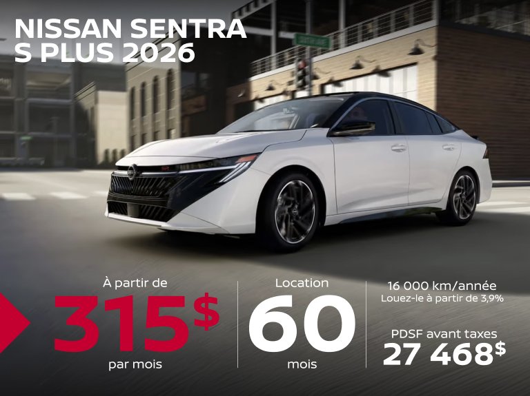 Nissan vimont Accueil mai Sentra S PLUS 2026