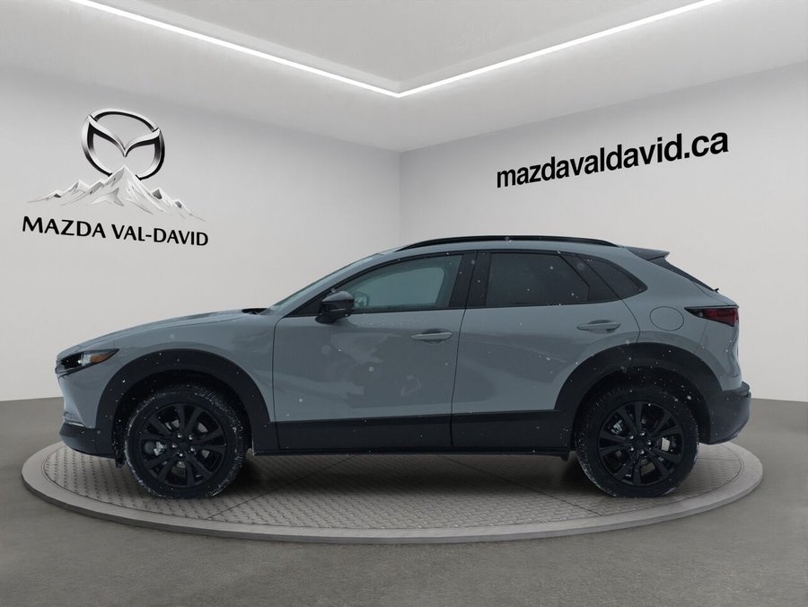 2026 Mazda CX-30 2.5 S Kuro AWD, Toit ouvrant, Sièges en similicuir, Barre de toit peintes Aero Grey Metallic