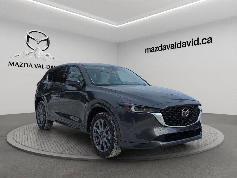 Mazda CX-5 GT, awd, toit ouvrant, Navigation, chargeur sans fil pour cellulaire 2025 Gris polymétal métallisé