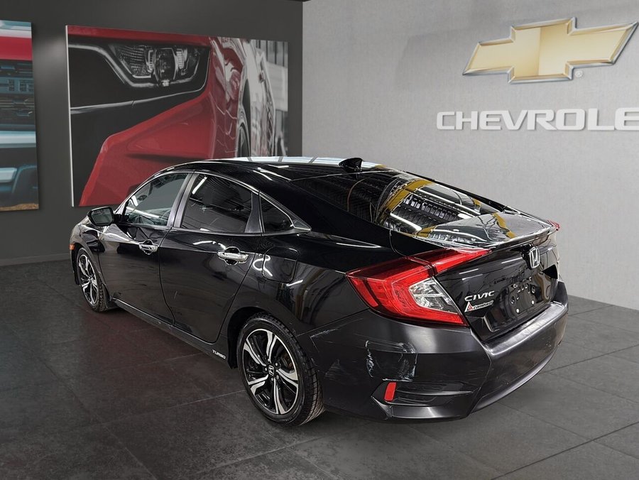 Honda CIVIC TOURING + CUIR + TOIT OUVRANT + 1-2-3 CHANCES AU CREDIT 2017 Noir