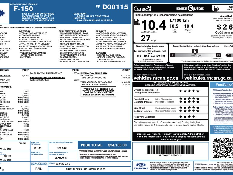 2023 Ford F-150 Red