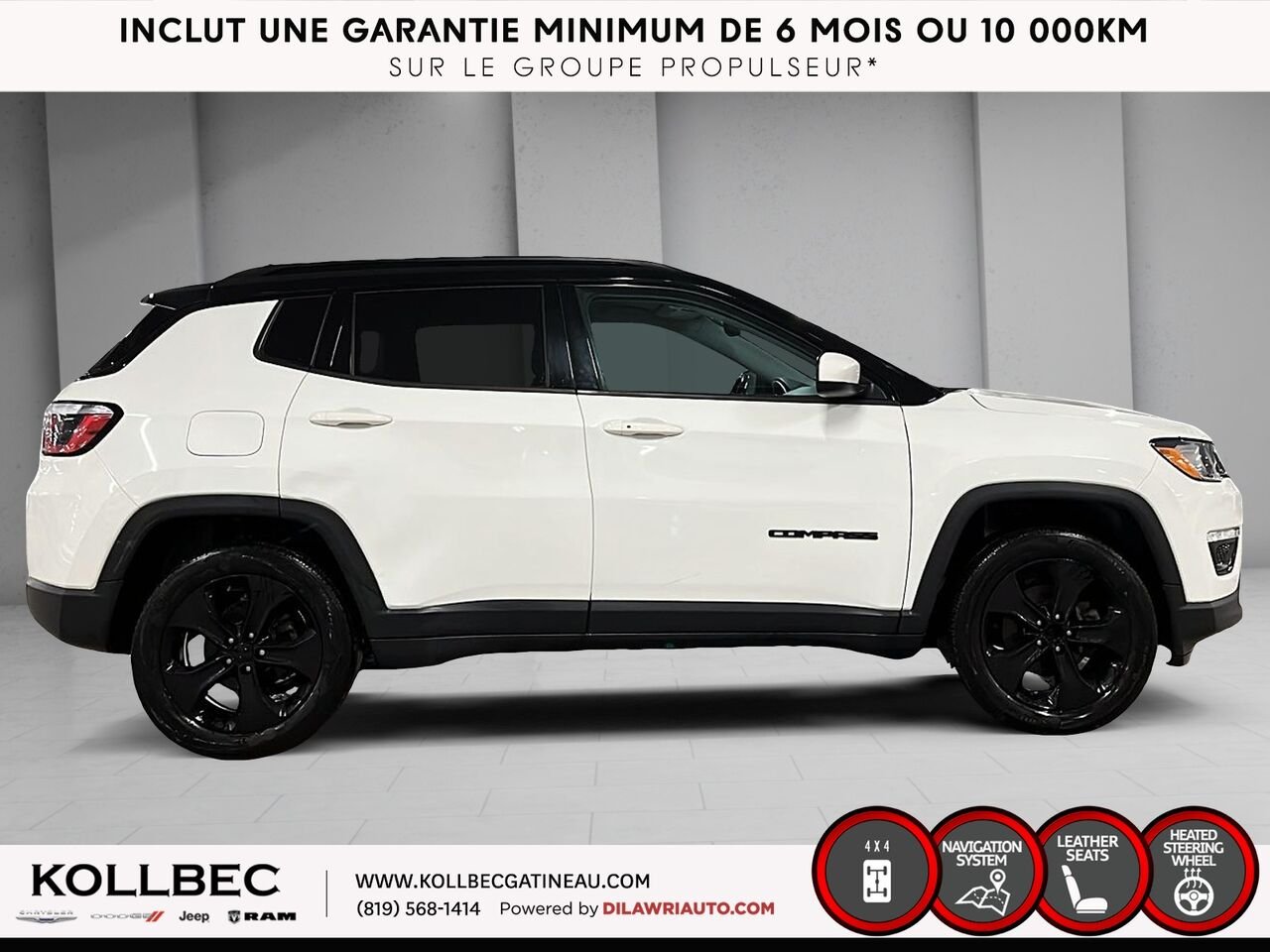 2020 Jeep Compass 25571 | NORTH AWD White Gatineau - photo #12