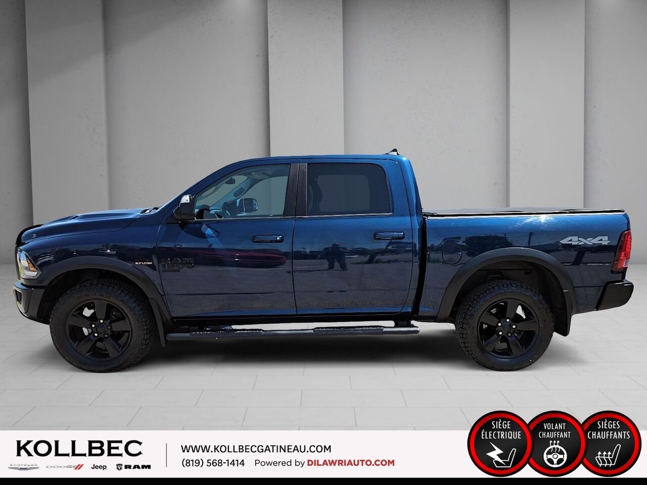 RAM 1500 CLASSIC 261111 | Warlock Crewcab 4x4 2019 Bleu Gatineau - photo #19