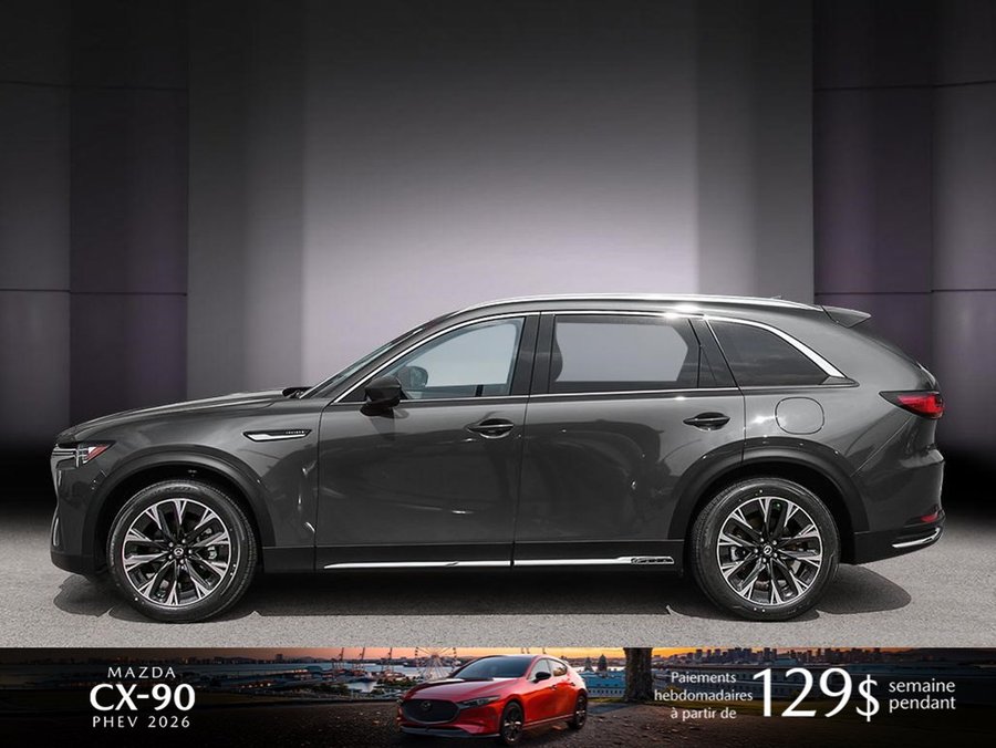 Mazda CX-90 hybride rechargeable 2026 2026 Gris mécanique métallisé