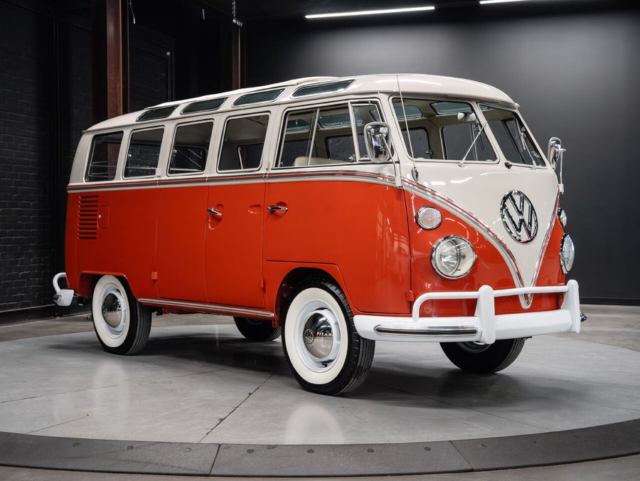 1964 Volkswagen 21-Window Deluxe Microbus 1964 Red