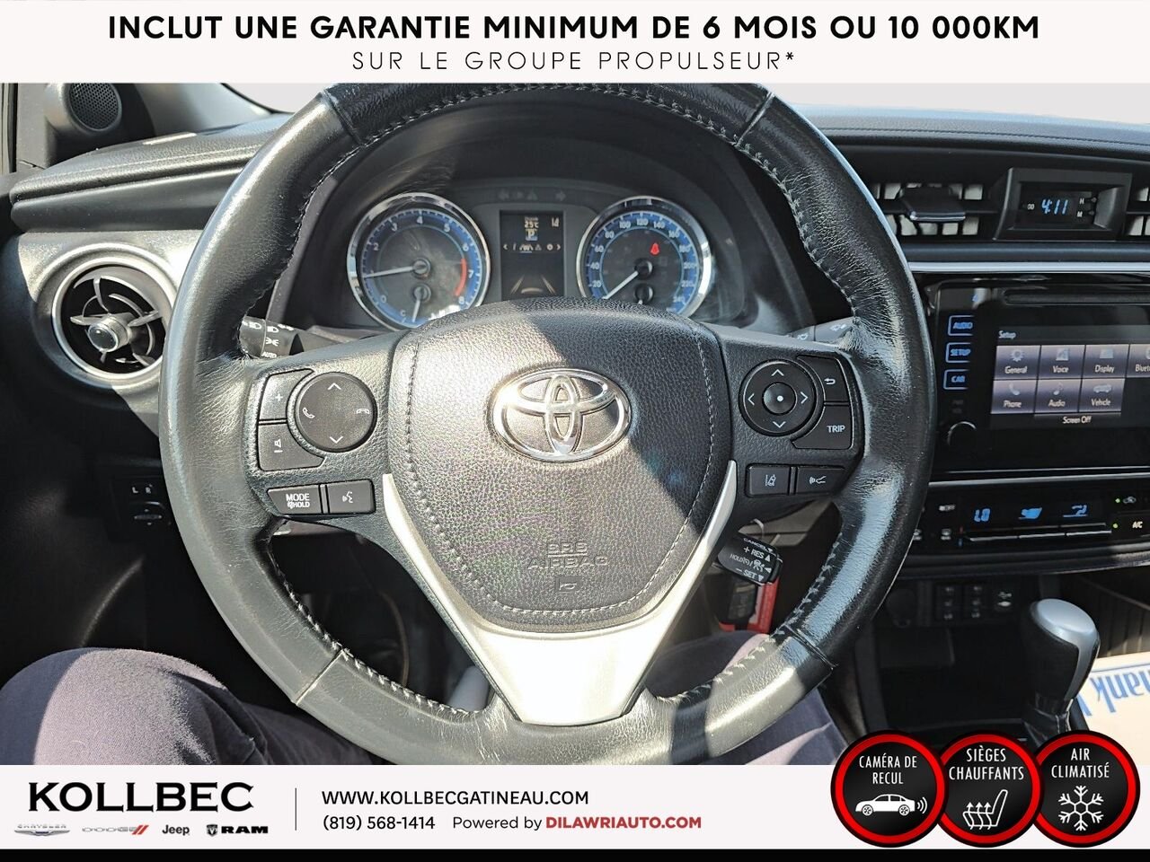 TOYOTA COROLLA SE 2018 Blanc Ottawa & Gatineau - photo #9