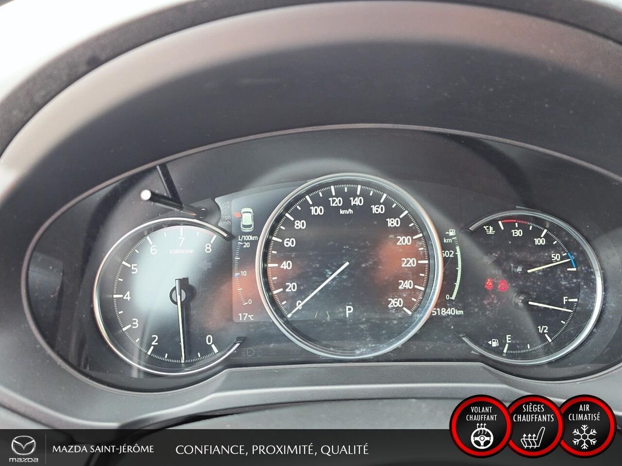 2025 Mazda CX-5 GS | CUIR | AWD | MAGS | Red Saint-Jérôme - photo #16