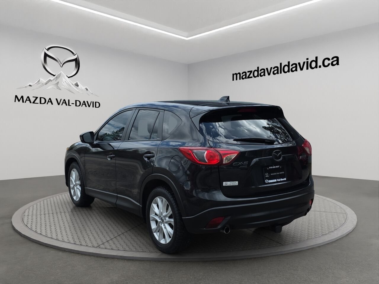 Mazda CX-5 Traction intégrale, 4 portes, boîte automatique, GT, Toit ouvrant, commande audio au volant 2013 Noir Val-David - photo #19
