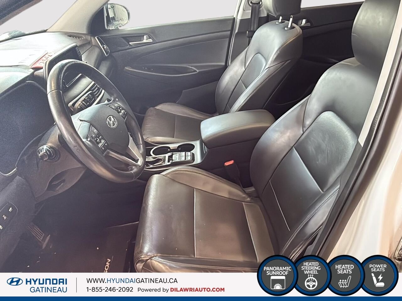 Hyundai Tucson Luxe TI *** air climatiser ,toit ouvrant , cuir *** 2019 Blanc Ottawa & Gatineau - photo #8