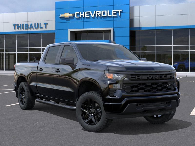 CHEVROLET SILVERADO 1500 Custom cabine multiplace 4RM 157 po 2026 Noir Sherbrooke - photo #6