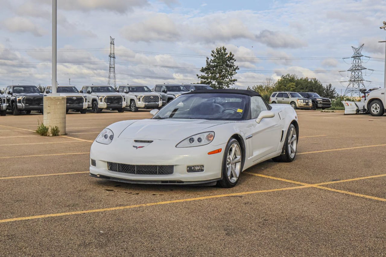 2013 Chevrolet Corvette 2dr Conv Grand Sport 3LT White Sherwood Park - photo #3