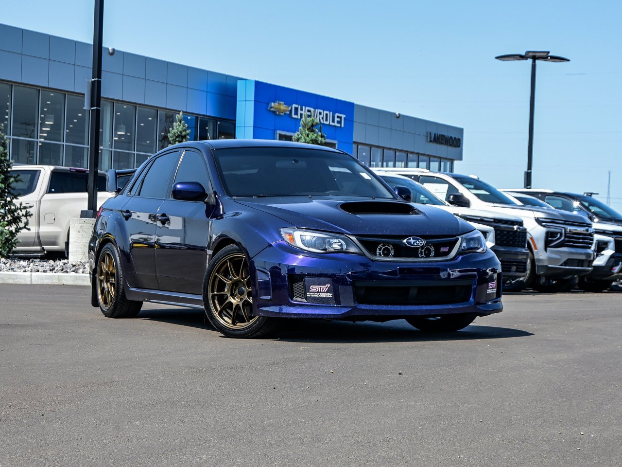 2011 Subaru Impreza 4dr Sdn WRX STI Blue Sherwood Park - photo #1