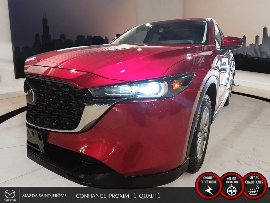 2025 Mazda CX-5 GS | CUIR | AWD | MAGS | Red