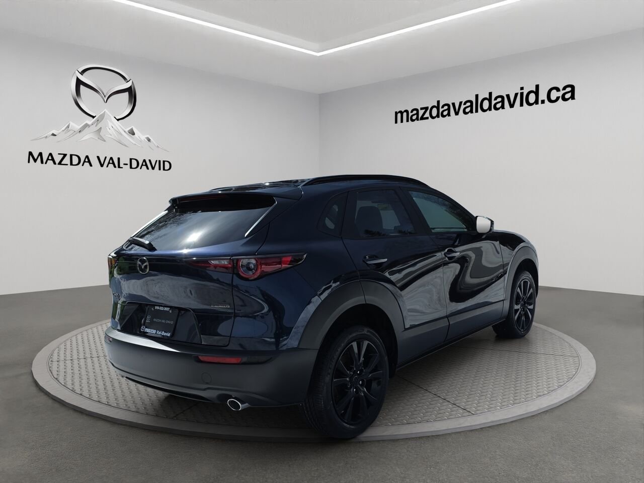 2026 Mazda CX-30 GS AWD 2.5 S Kuro AWD, Toit ouvrant, Sièges en similicuir, Barre de toit peintes. Deep Crystal Blue Mica Val-David - photo #19