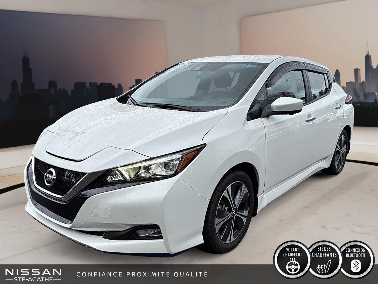 Nissan LEAF 2021 Blanc Saint-Jérôme - photo #0
