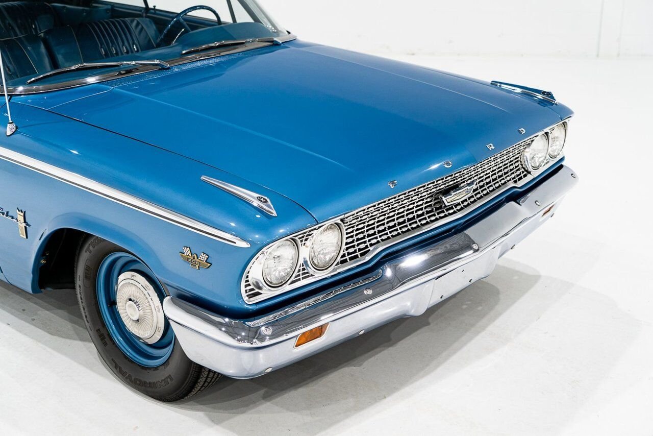 Ford Galaxie 500 *PRIX EN USD* 406 Cu In TriPower 4-Speed Convertible 1963 Bleu Montréal - photo #44