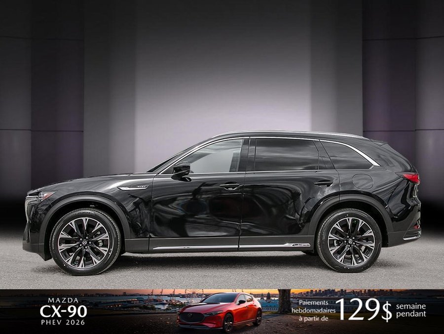 Mazda CX-90 hybride rechargeable 2026 2026 Noir de jais mica