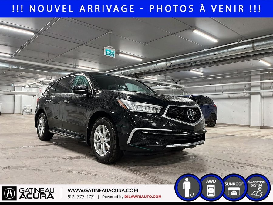 Acura MDX *** UN PROPRIO + CLEAN CARFAX *** 2018 Noir