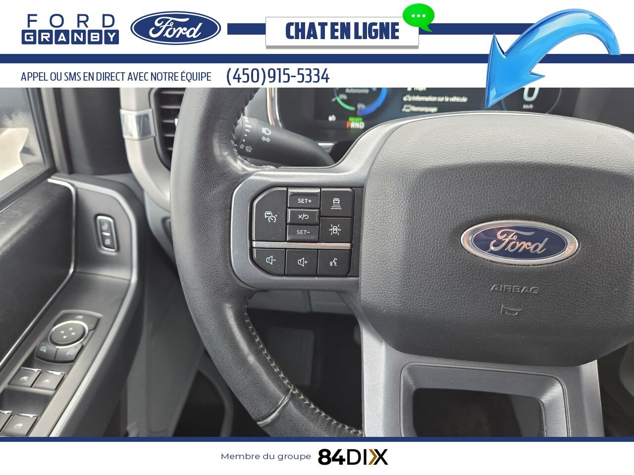 Ford F-150 Lightning 2023 Noir Granby - photo #10