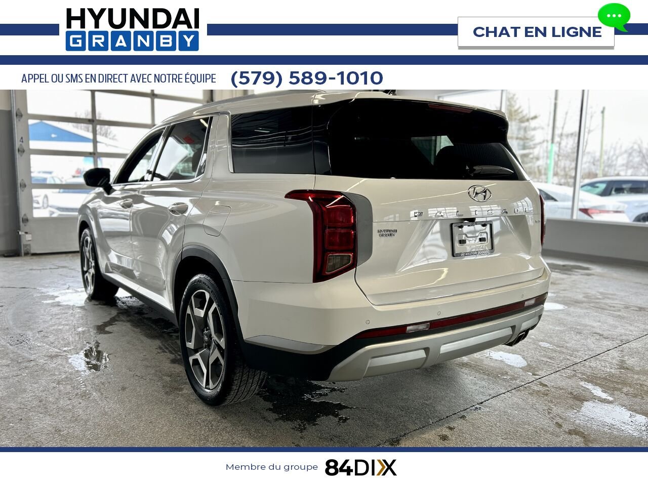 2023 Hyundai Palisade White Granby - photo #4