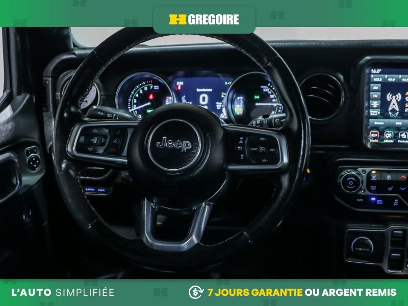 Jeep Wrangler 724710 | 4XE UNLIMITED HIGH ALTITUDE 4WD CUIR 2021 Noir Laval - photo #17