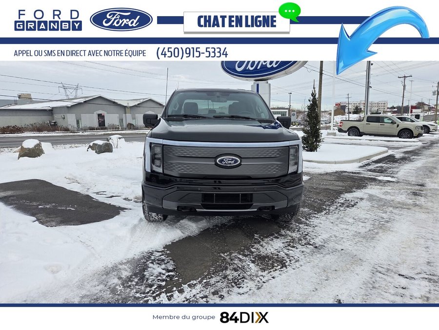 Ford F-150 Lightning XLT SuperCrew 4RM caisse de 5,5 pi 2023 Noir
