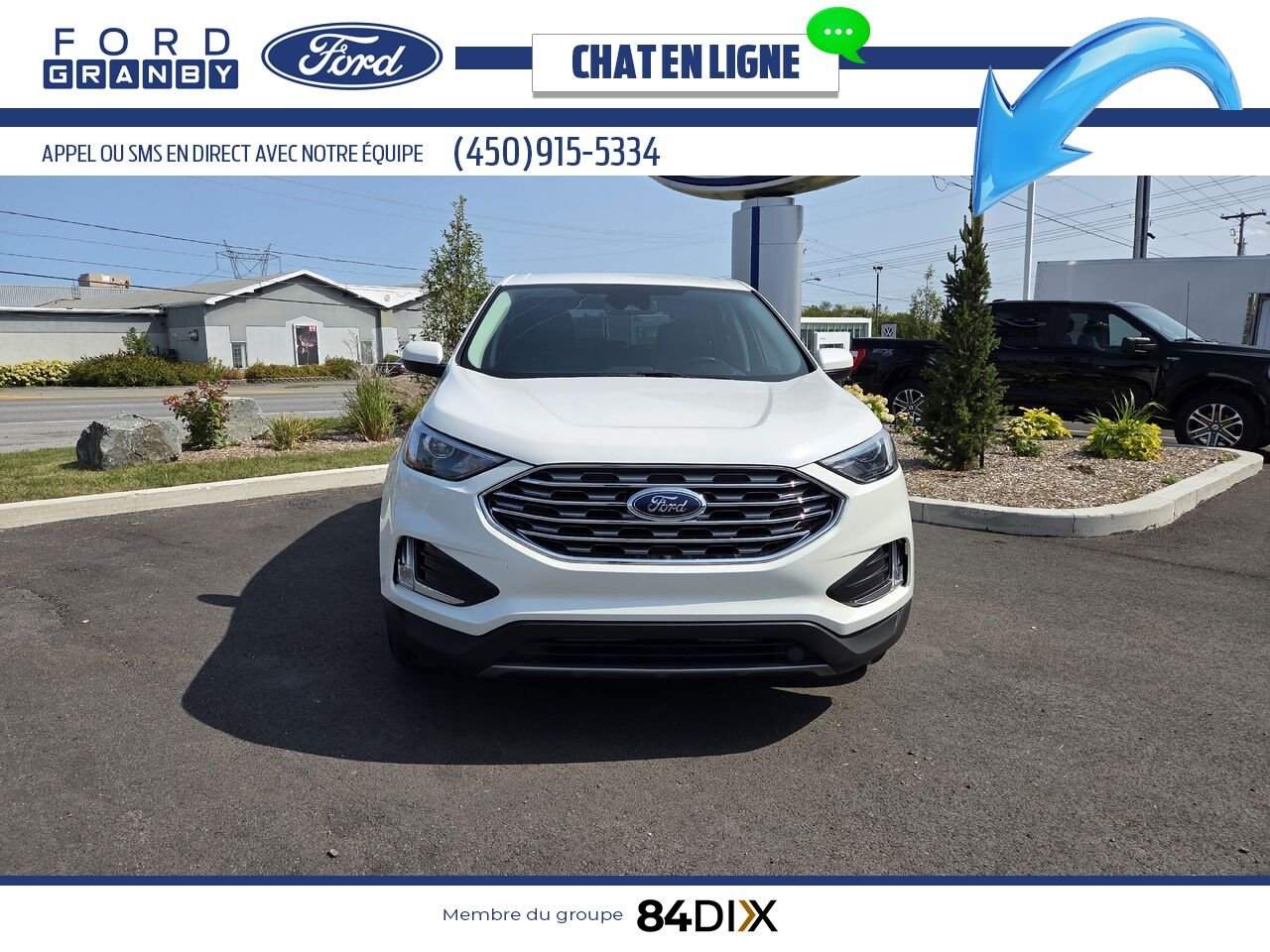 Ford Edge 2022 Blanc Granby - photo #1
