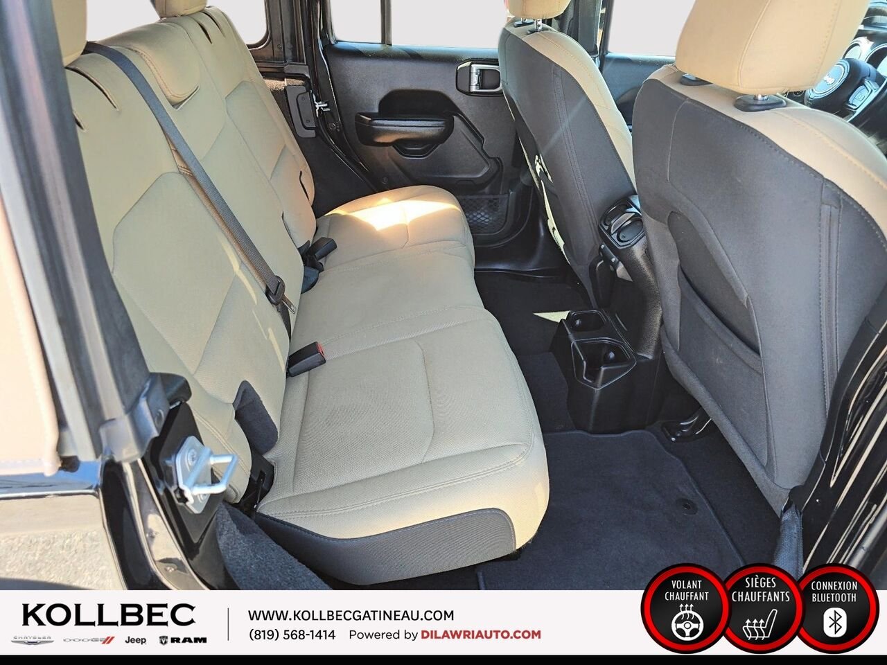 2020 JEEP WRANGLER UNLIMITED 26532 | Sport Noir et Havane 4x4 Black Gatineau - photo #19