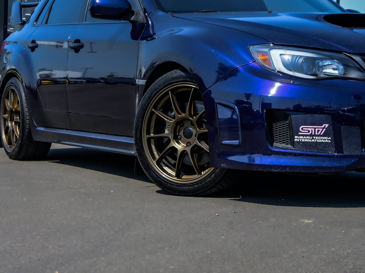 2011 Subaru Impreza 4dr Sdn WRX STI Blue Sherwood Park - photo #5