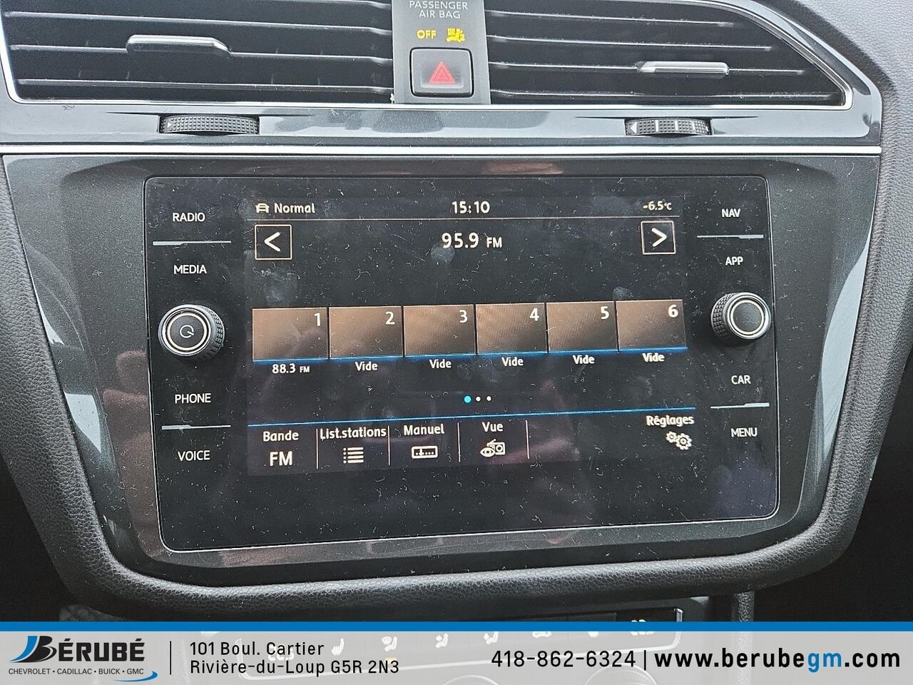 Volkswagen TIGUAN Confort Line 2019 Blanc Rivière-du-Loup - photo #11