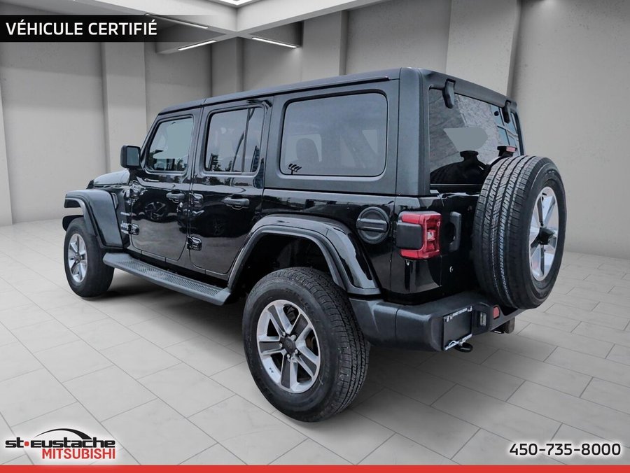 2018 Jeep Wrangler Unlimited Sahara 4x4-4 PORTE-2 TOIT-PNEU ÉTÉ NEUF-LIFT KIT 2 POUCE Black
