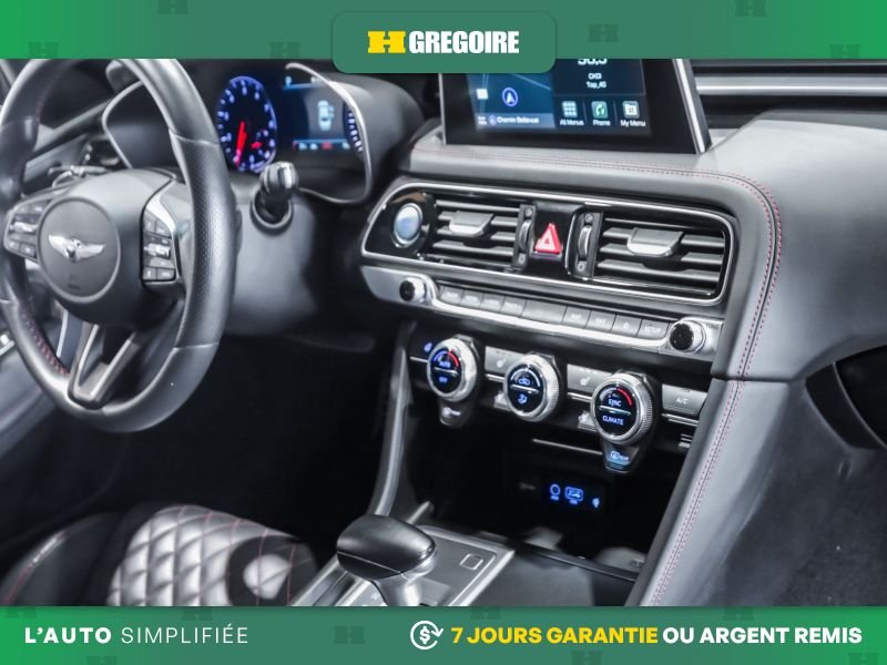 Genesis G70 821468 | 3.3T Sport AWD AUTO AC CUIR TOIT NAV MAGS CAM RECU 2021 Gris Laval - photo #25