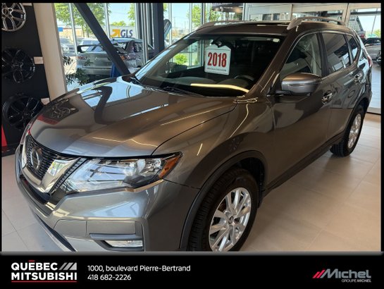 Nissan Rogue SV AWD, Toit ouvrant, Siège électrique 2018 Gris