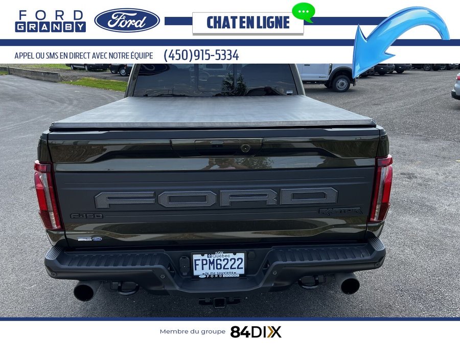 Ford F-150 RAPTOR 37 802A Raptor 802a 4RM caisse de 5,5 pi, PNEUS 37" 2025 Vert