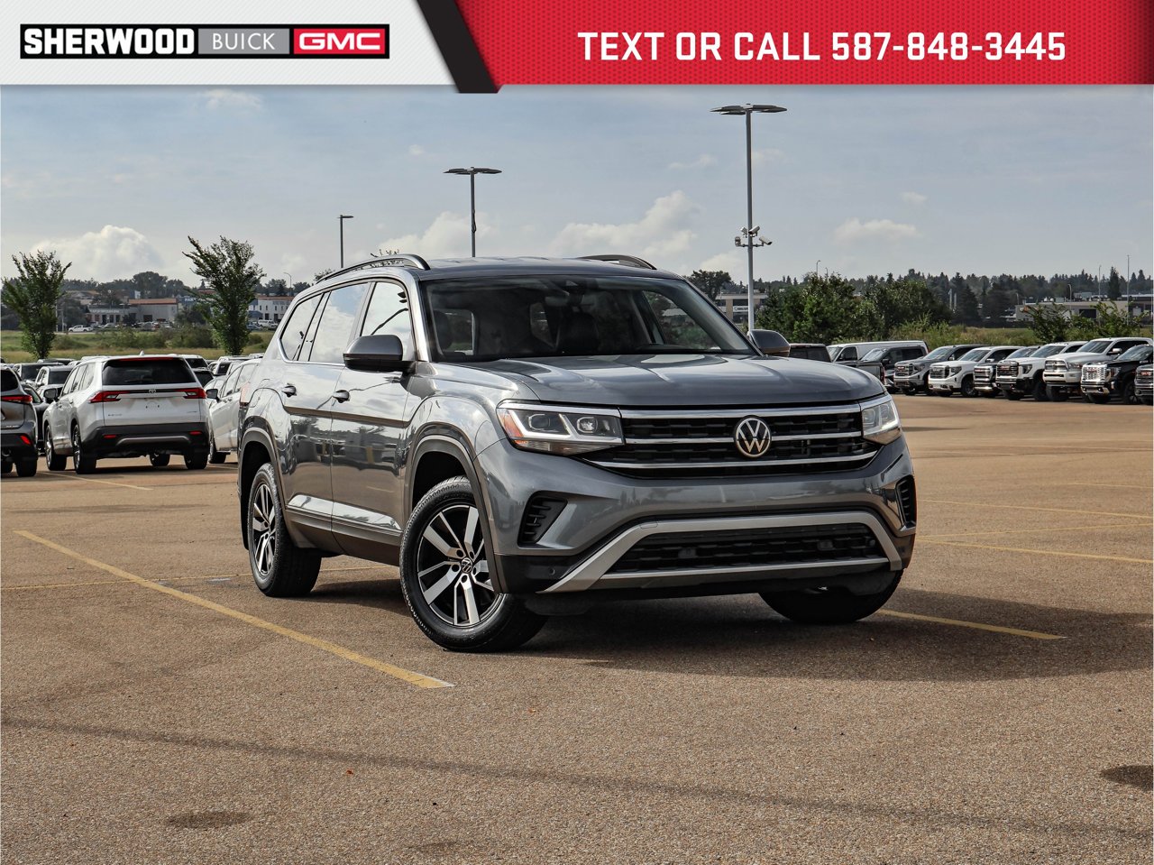 2022 Volkswagen Atlas Comfortline 3.6 FSI 4MOTION Grey Sherwood Park - photo #0