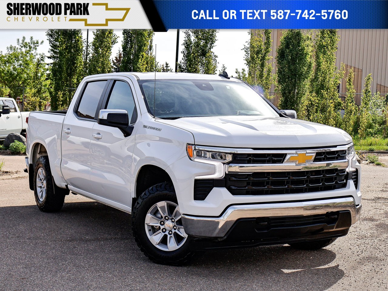 2025 Chevrolet Silverado 1500 4WD Crew Cab 147 LT White Sherwood Park - photo #0