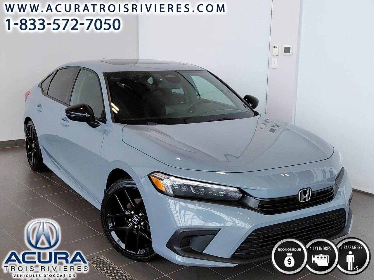 2022 Honda Civic Berline Sport Grey Trois-Rivières - photo #1