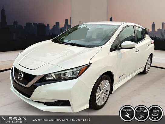 2018 Nissan LEAF S à hayon White