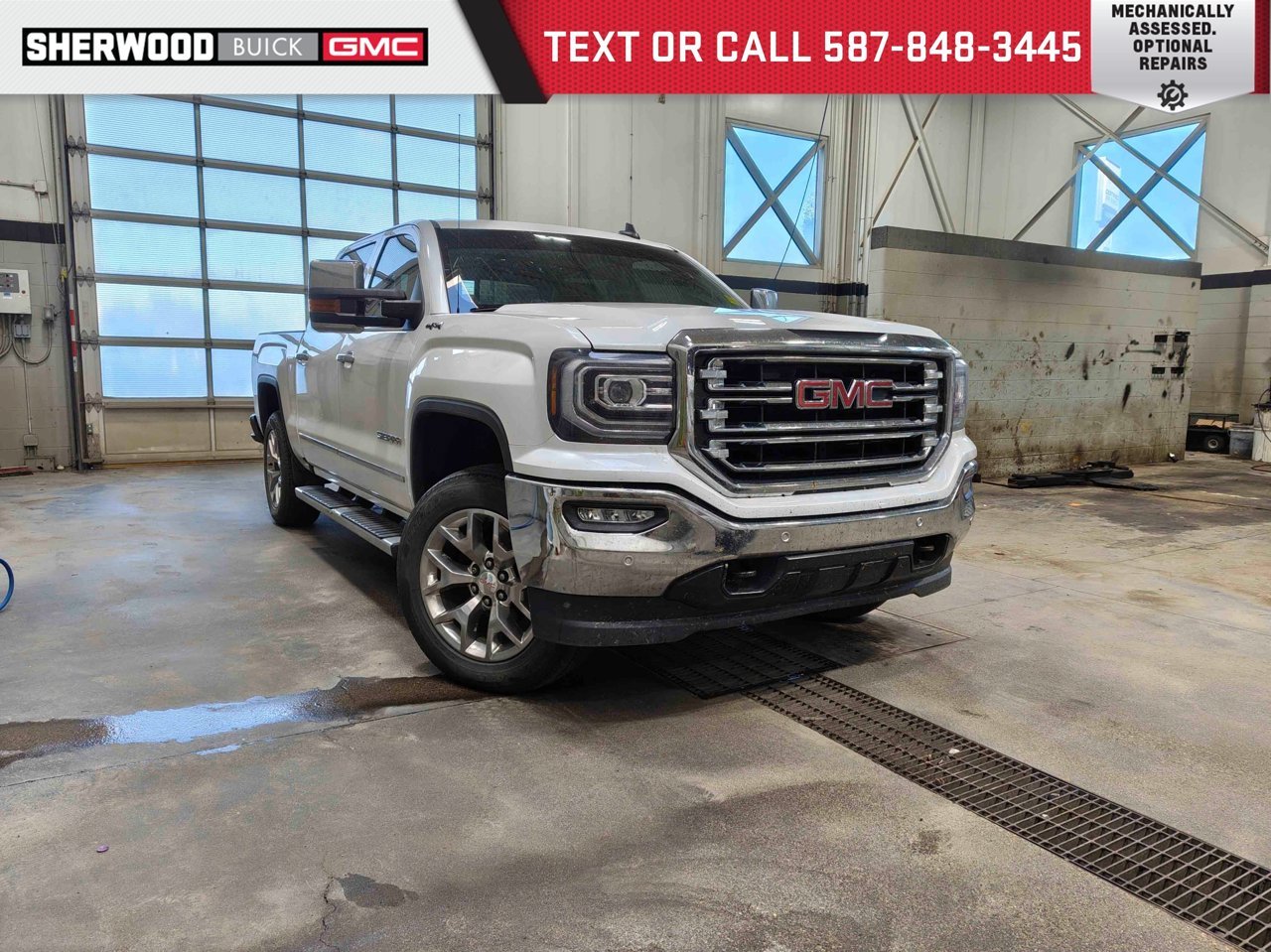 2017 GMC Sierra 1500 4WD Crew Cab 143.5 SLT White Sherwood Park - photo #0
