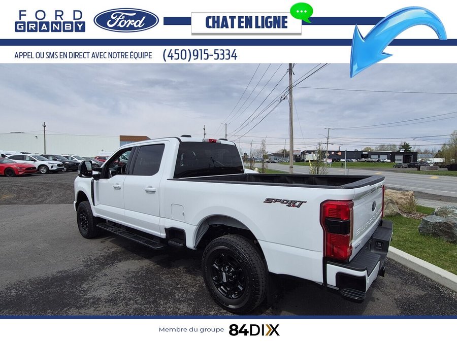 Ford Super Duty F-250 SRW XLT cabine 6 places 4RM caisse de 6,75 pi 2023 Blanc