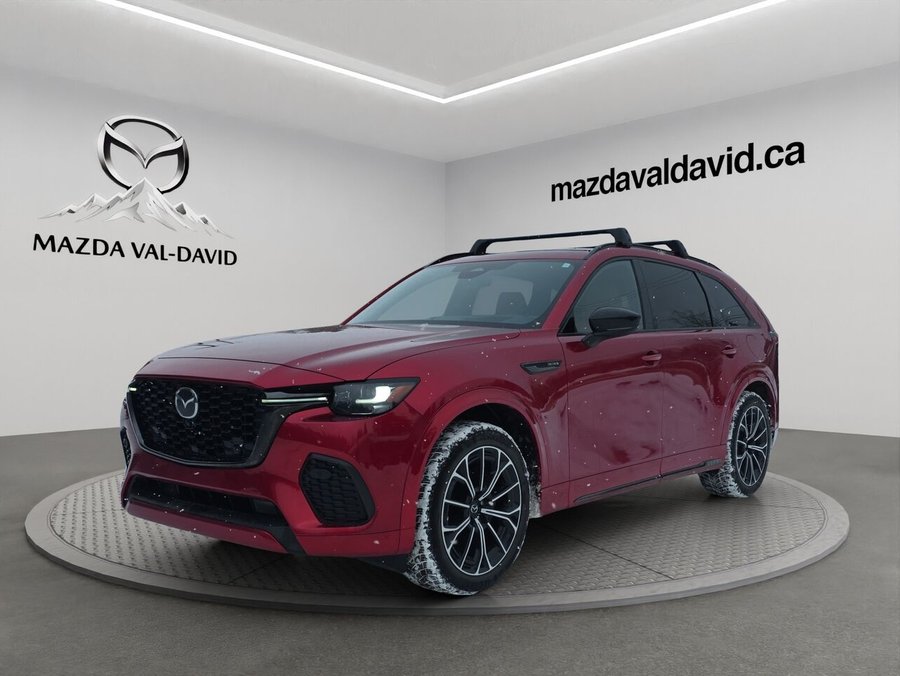 Mazda CX-70 hybride léger Signature, 5 passagers, 1 propriétaire, Mode hybride, awd, Toit ouvrant pano, Sièges à fonction 2025 Rouge