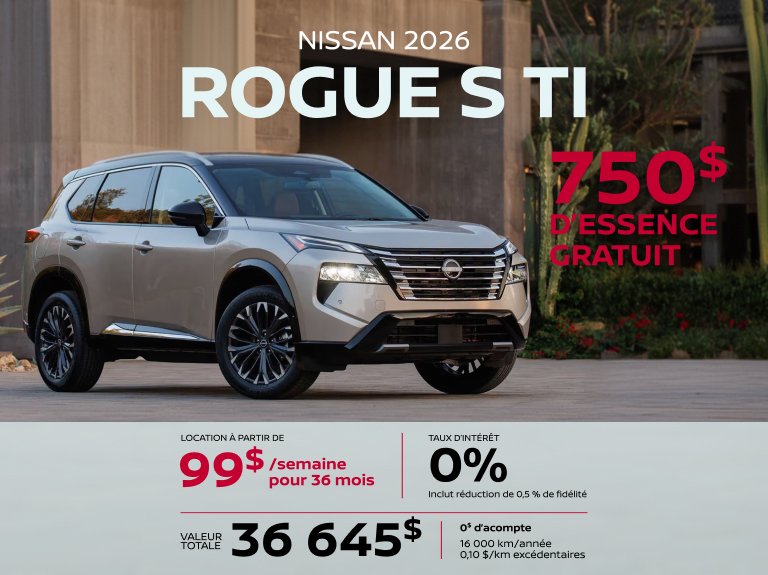 Nissan blainville Accueil mai ROGUE
