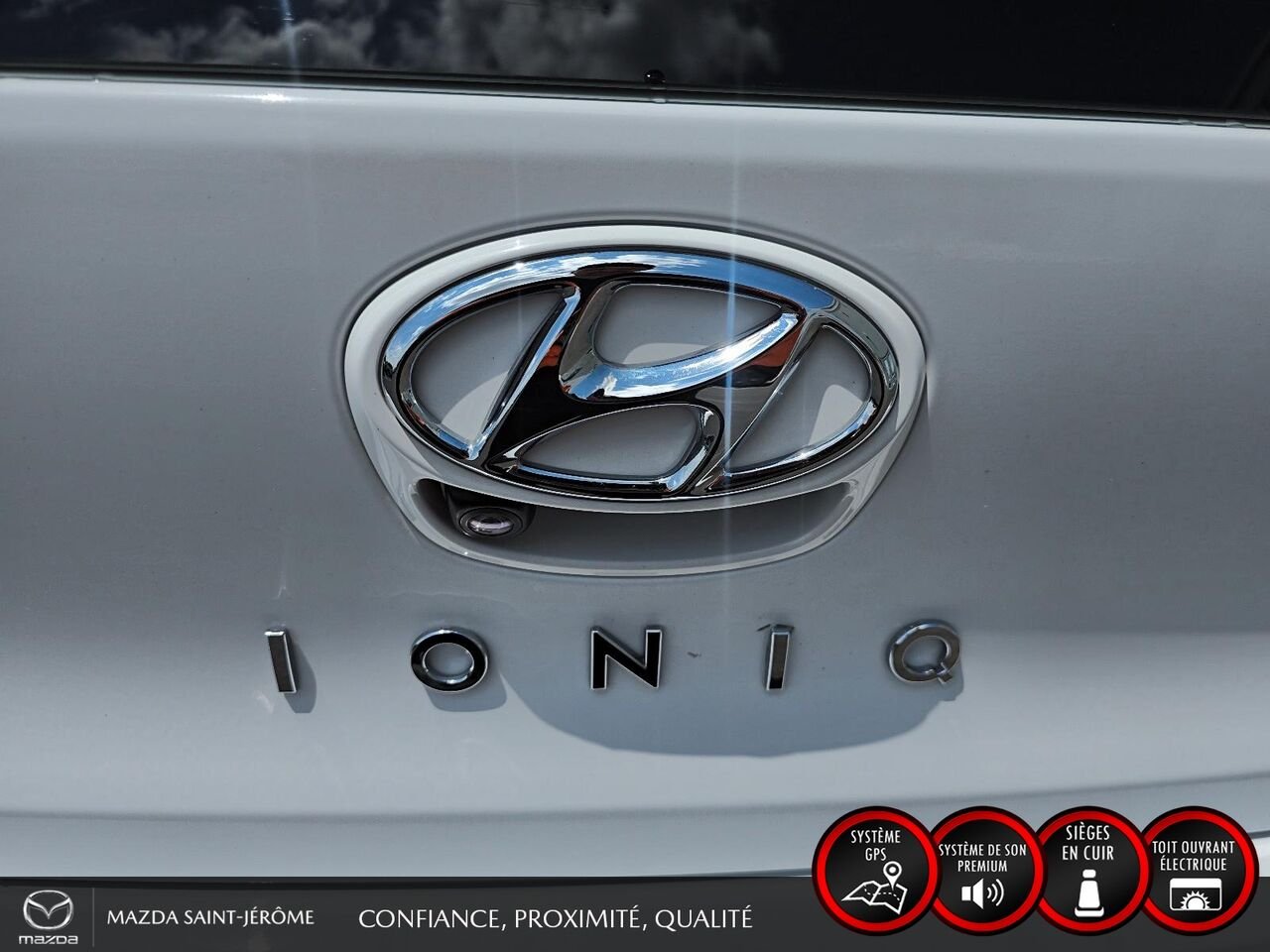 2020 Hyundai Ioniq hybride rechargeable Ultimate | TOIT OUVRANT | CUIR | White Saint-Jérôme - photo #7